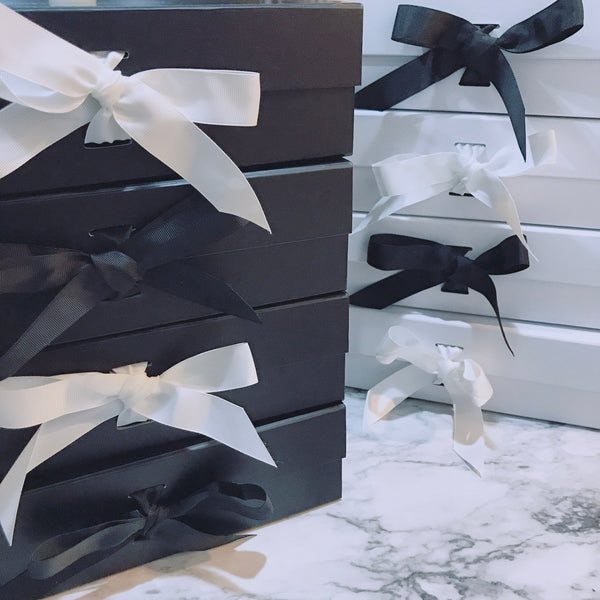 Gift box and ribbon