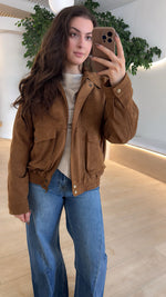 Sienna • Suede Bomber Jacket