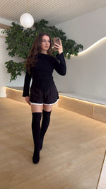 Noelle • Pleated Layered Shorts