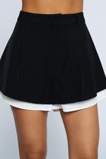 Noelle • Pleated Layered Shorts